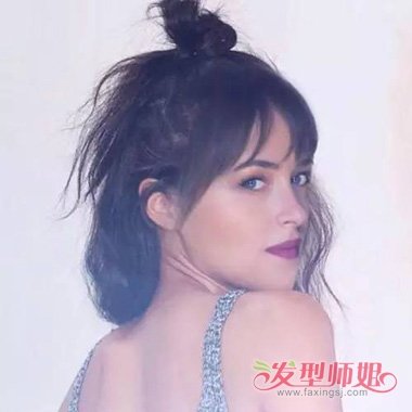 鹅蛋脸女生修剪空气刘海 扎丸子头需要注意哪些问题