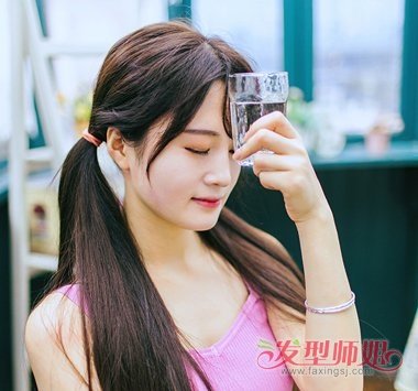 真人版女生二次元发型图片 真人效果的女生二次元扎发发型